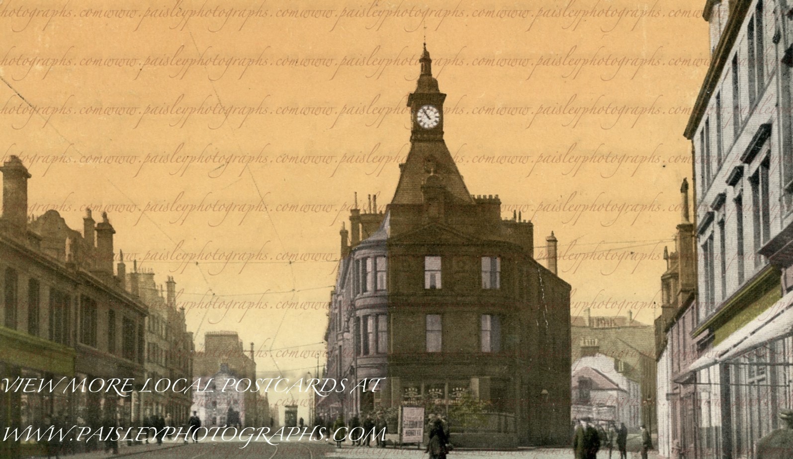Carte Postale Ancienne – Vue Aérienne De Paisley, Écosse, Vers 1950