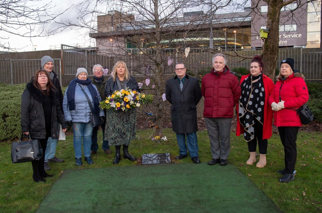 SOBS Memorial attendees with Provost&nbsp;Cameron