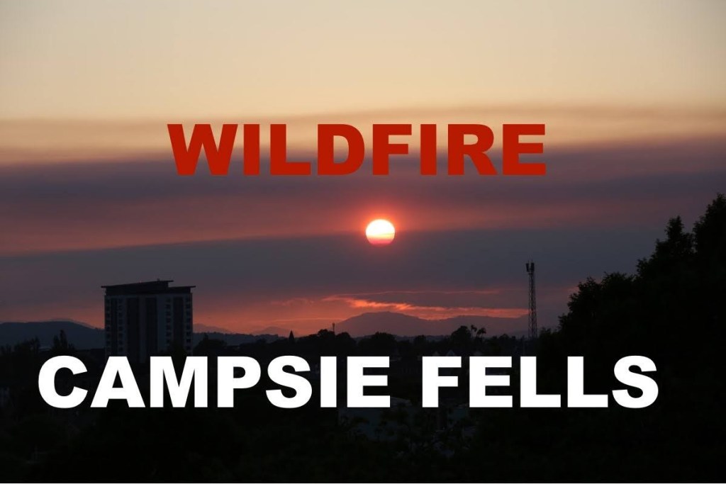 Smoke Over Paisley Skyline Caused By&nbsp;Wildfire
