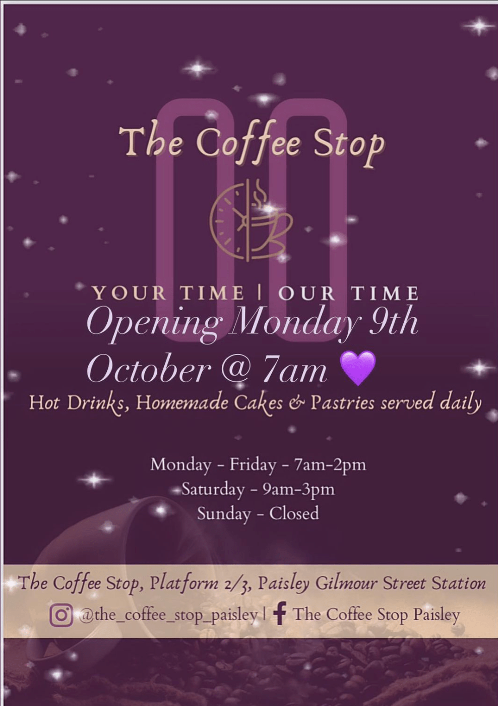 New Coffee Haven at Gilmour Street&nbsp;Station