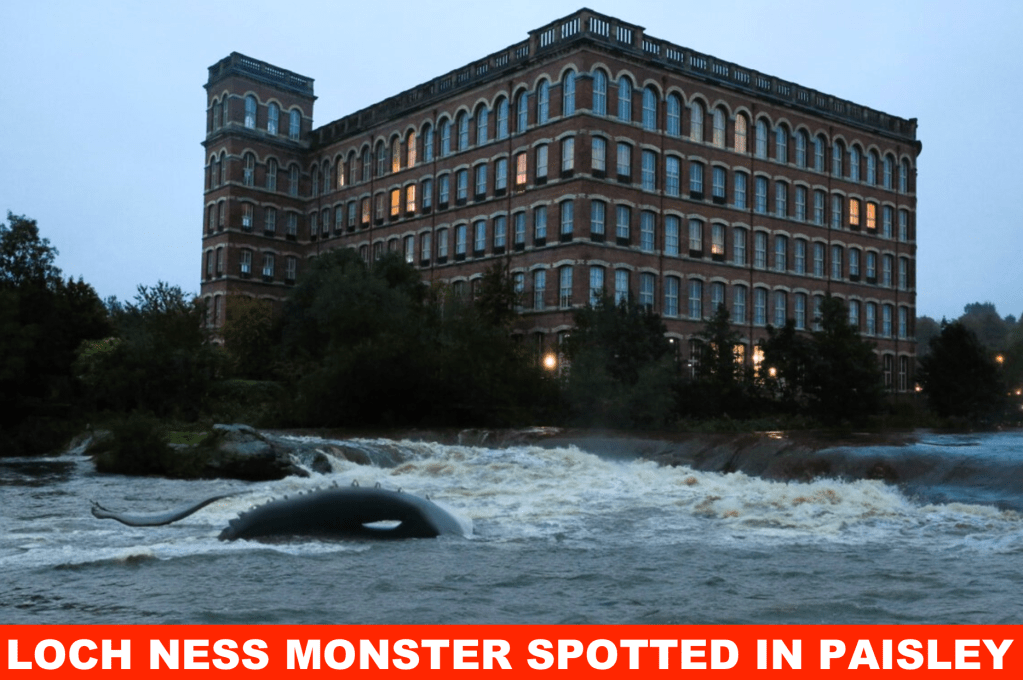 Unprecedented Loch Ness Monster Sighting in Paisley Leaves Locals&nbsp;Astonished