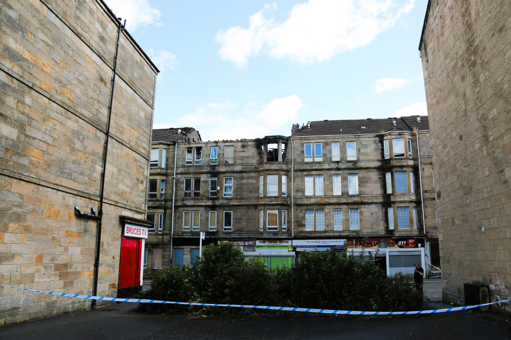 Major Fire at Well Street in Paisley: Road Closure and Demolition Contractors On&nbsp;Site