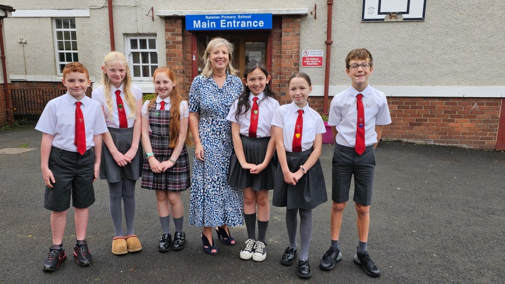 Ralston Primary and Early Learning and Childcare Class celebrate positive&nbsp;inspection