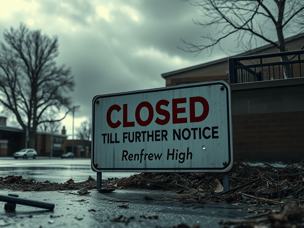 Renfrew High To Remain Closed Due To Storm&nbsp;Damage