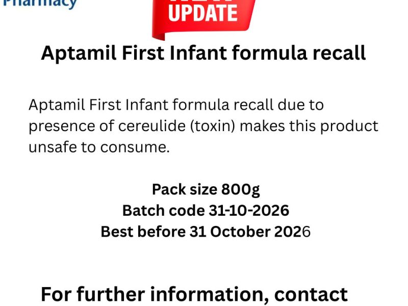 Recall On Aptamil Formula