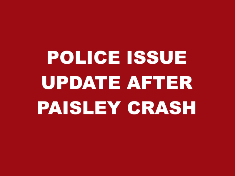 Man taken to hospital after two-car crash near RAH in Paisley