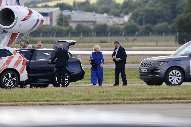 Camilla arrives in Scotland for the commonwealth games opening