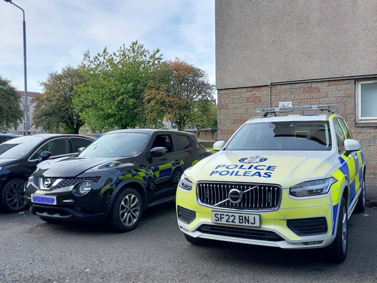 STOLEN NISSAN JUKE FOUND IN PAISLEY WESTEND BEARING FALSE NUMBER&nbsp;PLATES