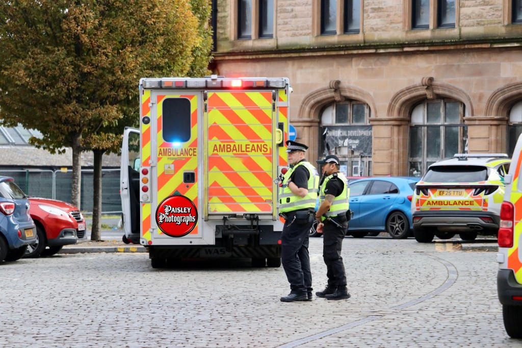 Emergency services on scene at Johnston Street